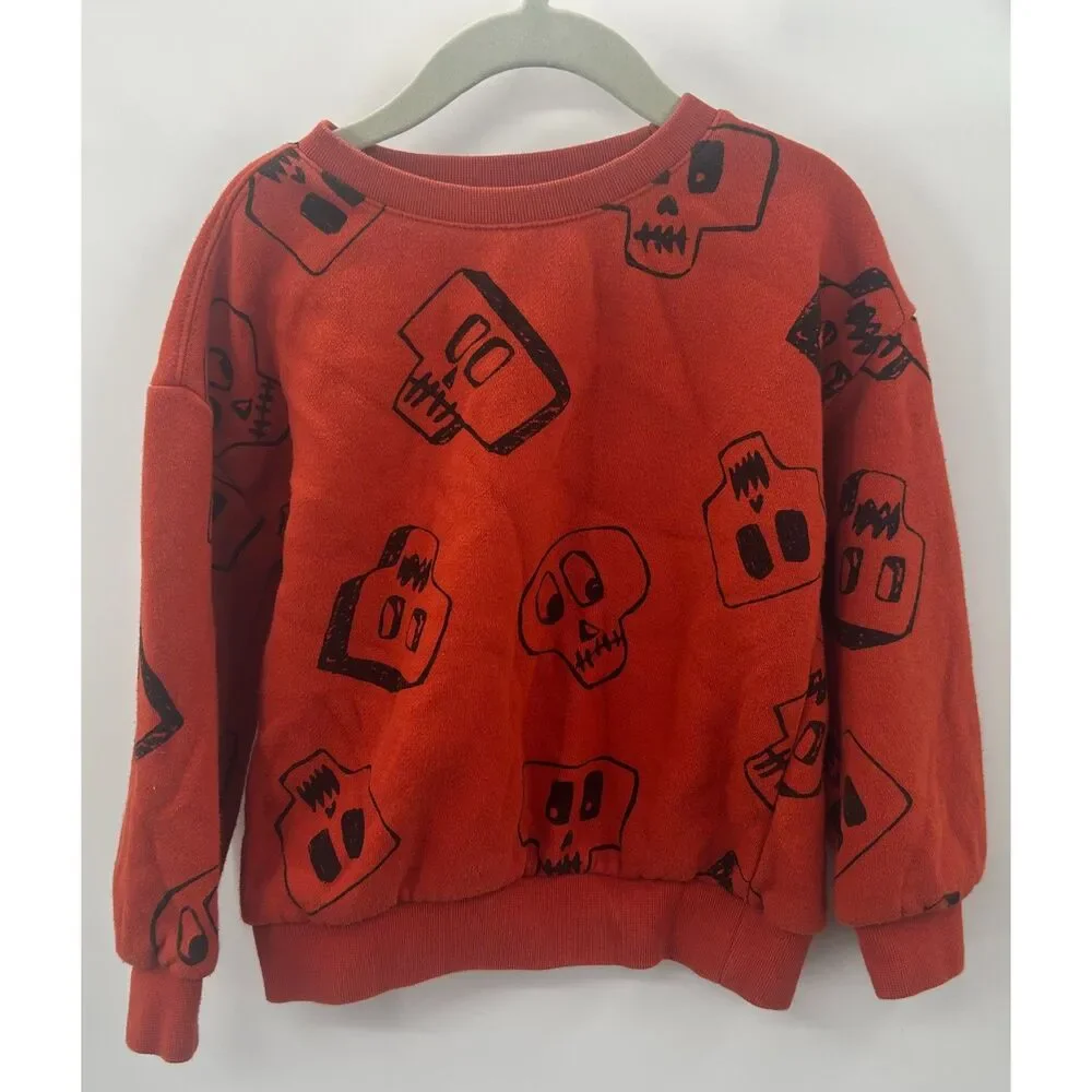 Gap Kids Halloween Pullover Sweatshirt Lot Skeleton Frankenstein 4T